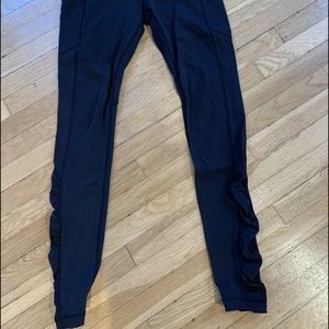 Lululemon Ruched Speed Leggings BLACK Size 8